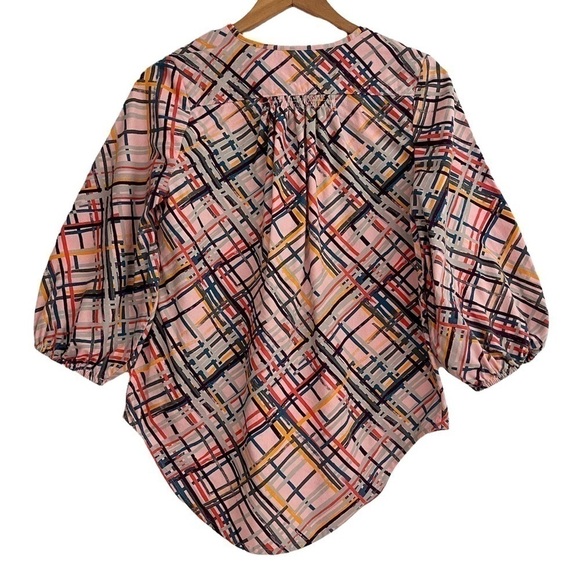 Maeve Popover Balloon Sleeves Multi Coloured Shirt - Picture 2 of 16